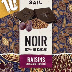 CHOCOLAT  NOIR, RAISINS ET SARRASIN TORREFIE