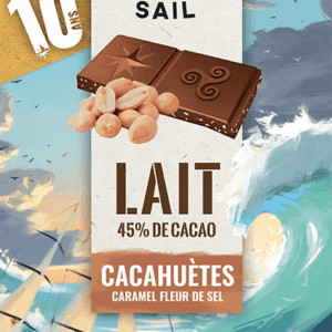 CHOCOLAT LAIT - CACAHUETES - CARAMEL ET FLEUR DE SEL